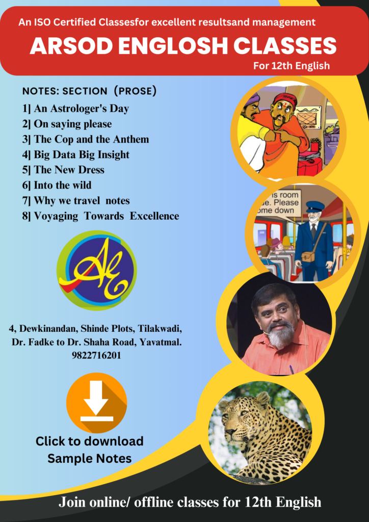Notes in Pdf Arsod English Classes, Yavatmal